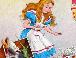 Alice växte sig större igen, c1900. av Unbekannt