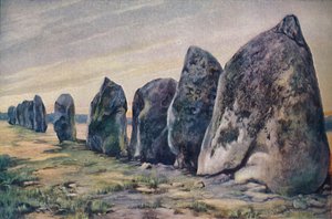 Alinements nära Carnac, Bretagne, Frankrike, c1920 av Unbekannt