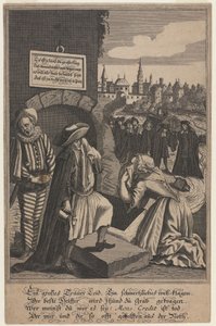 Allegory on the Death of Credit, tidigt 1700-tal. av Unbekannt