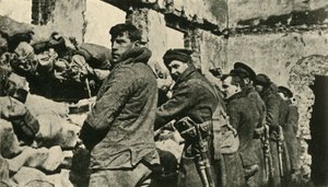 Allierade soldater i Flandern, första världskriget, 1915, c1920. av Unbekannt