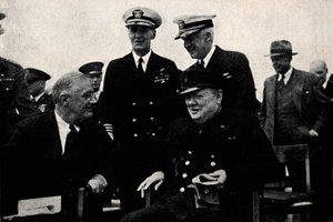 Amerikansk president och brittisk premiärminister, 14 augusti 1941, 1945. av Unbekannt