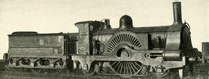 En åttafotsmarkerad för den övergivna vägen - Caledonian Railway, c1930. av Unbekannt