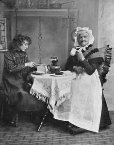 En engelsk stugscene, 1912 av Unbekannt