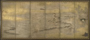 En landsförvisad kejsare på Okinoshima, ca. 1600 av Unbekannt