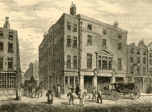 En gammal Coachmakers Shop i Long Acre, 1881. av Unbekannt