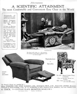 En annons för Premier fåtöljer, 1926 av Unbekannt