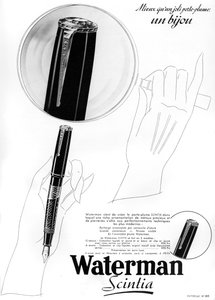 En annons för Waterman-pennor, 1938 av Unbekannt