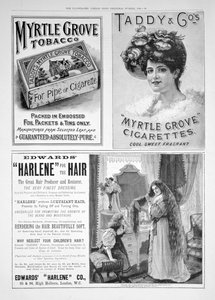 En annonssida i Illustrated London News, julnummer, 1896 av Unbekannt