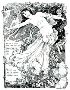 En illustration till Sången om Salomo, 1899 av Unbekannt