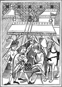 Forntida schackspel, 1300-talet, 1833 av Unbekannt