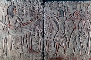 Forntida egyptisk relief, c1300 f.Kr av Unbekannt