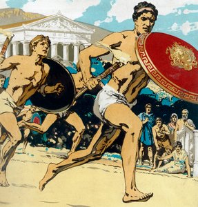 Ancient Olympic Games: stafettloppet, 1922 av Unbekannt