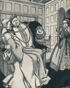 Anne Boleyn får en stor chock, c1934 av Unbekannt