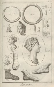 Antikviteter. Från Encyclopedia av Denis Diderot och Jean Le Rond d