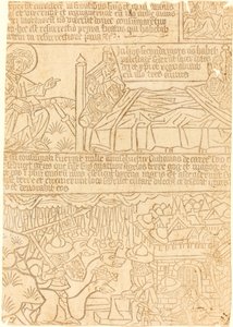 Apocalypse of John, blad 42, ca. 1465. av Unbekannt