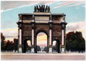 Triumfbågen, Paris, ca 1900 av Unbekannt