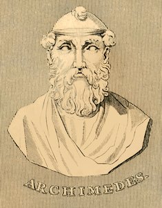 Arkimedes, c287-212 f.Kr., 1830. av Unbekannt