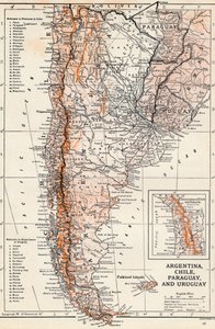 Argentina, Chile, Paraguay och Uruguay av Unbekannt