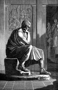 Aristoteles 384-322 f.Kr., antik grekisk filosof och vetenskapsman av Unbekannt