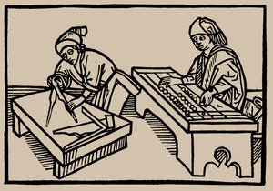 Aritmetik och geometri. Från människolivets spegel av Rodericus Zamorensis, 1479 av Unbekannt