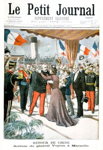 General Voyrons ankomst till Marseille när han återvände från Kina, 1901 av Unbekannt