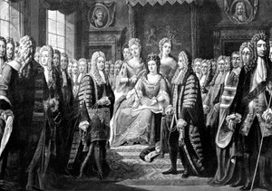 Föreningsartiklar presenterade av kommissionärer till drottning Anne, 1706 av Unbekannt
