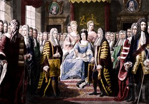 Föreningsartiklar presenterade av kommissionärer till drottning Anne, 1706 av Unbekannt