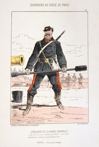 Nationalgardets artilleri, belägring av Paris, 1870-1871 av Unbekannt