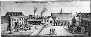 Arundels hus, Strand, 1600-talet, 1908 av Unbekannt
