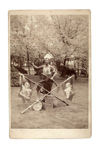 Ashanti gruppföreläsning, Tyskland 1890-talet (s/v foto) av Unbekannt