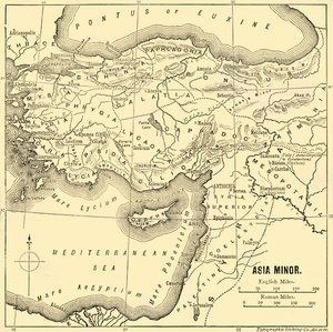 Mindre Asien - Karta, 1890. av Unbekannt