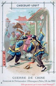 Mordet på den tyska ambassadören i Peking, Boxer Rebellion, Kina, 16 juni 1900 av Unbekannt