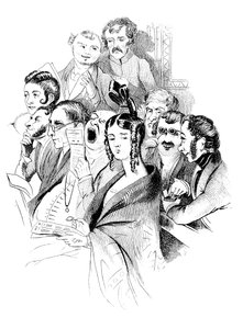 På en konsert, 1800-talet av Unbekannt