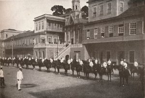 Vid militärpolisens högkvarter, 1914 av Unbekannt