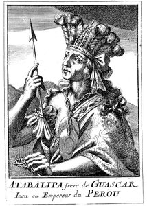Atahualpa d1553, sista inkakejsaren av Peru, 1686 av Unbekannt