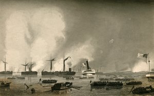 Attack Upon Roanoke Island - Landsättning av trupperna, 1878. av Unbekannt