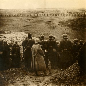 Attack mot Douaumont, norra Frankrike, december 1916 av Unbekannt