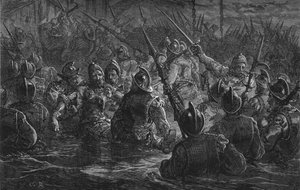 Attack på Porto Rico, 1797, c1880 av Unbekannt