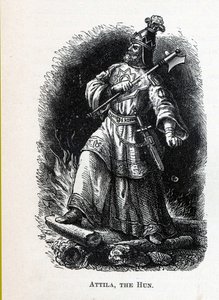 Hunnen Attila, 1882 av Unbekannt