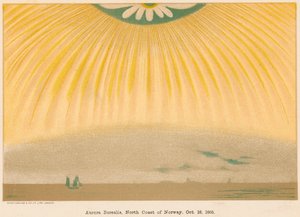 Aurora Borealis eller norrsken observerat från norra Norge, 10 oktober 1868, 1906 av Unbekannt