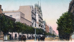 Avenida de Mayo, Buenos Aires, Argentina, tidigt 1900-tal av Unbekannt