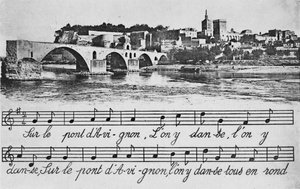 Avignon. - St-Benezet-bron, c1925 av Unbekannt