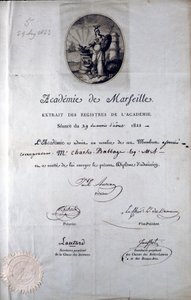 Babbage-diplom från Academie de Marseilles av Unbekannt