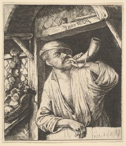 Bagarens blåshorn, 1610-85. av Unbekannt