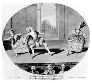Tragisk balett, 1781 av Unbekannt
