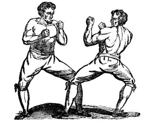 Barknöd boxning, c1700-tal av Unbekannt