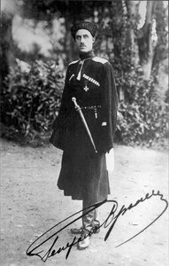 Baron Pjotr Nikolajevitj Wrangel, vit general från det ryska inbördeskriget, 1919. av Unbekannt