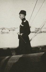 Baron Pjotr Nikolajevitj Wrangel på yachten Lucullus. Lemnos, 1921. av Unbekannt