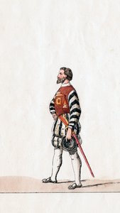Baron, kostymdesign för Shakespeares pjäs, Henry VIII, 1800-talet av Unbekannt