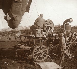 Barrageballong, Genicourt, norra Frankrike, c1914-c1918 av Unbekannt